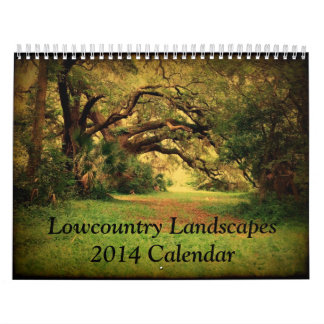 Lowcountry gestaltet Kalender 2014 landschaftlich