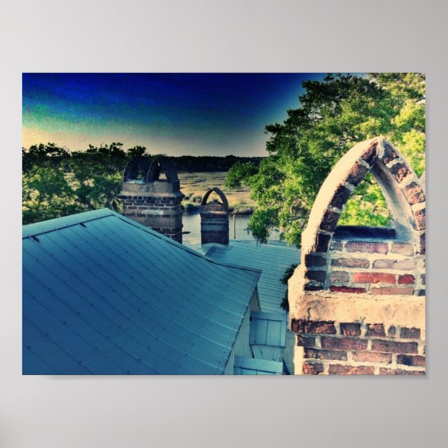 Lowcountry Rooftop Scene Poster (Vorne)