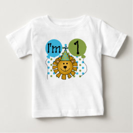 Löwe-1. Geburtstag Baby T-shirt