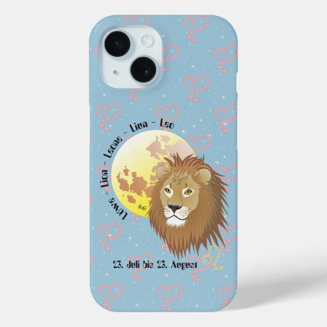 Löwe 23. Juli bis 22. August Apple iPhone Hüllen (Rückseite)