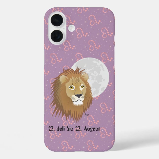 Löwe 23. Juli bis 22. August Apple iPhone Hüllen (Rückseite)