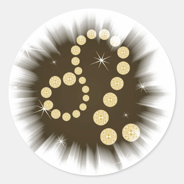 Löwe 23. Juli bis 22. August Aufkleber (Vorderseite)