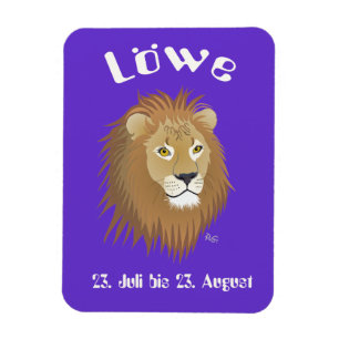 Löwe 23. Juli bis 22. August Flexi Magnet