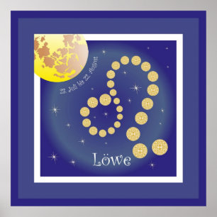 Löwe 23. Juli bis 22. August Poster
