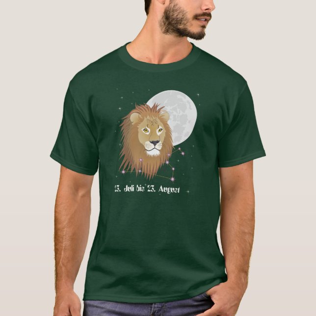 Löwe 23. Juli bis 22. August T-Shirt (Vorderseite)
