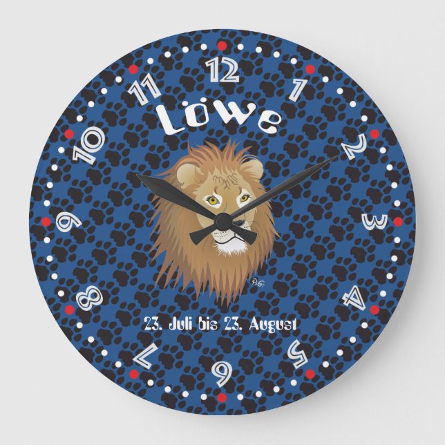 Löwe 23. Juli bis 22. August uhr (Vorderseite)