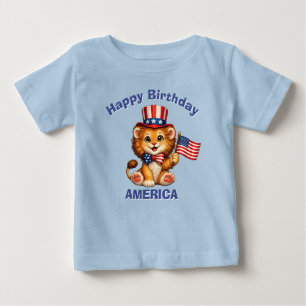 Löwe (5o) Patriotisches Kinder T-Shirt