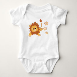 Löwe-Abdruck-Baby-Jersey-Bodysuit Baby Strampler