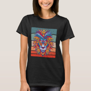 Löwe abstrakte geometrische Kunst moderne Form T-Shirt
