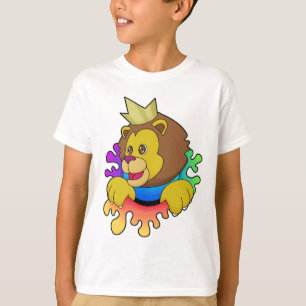 Löwe als König mit Krone T-Shirt