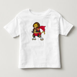 Löwe als Krieger mit Kap Kleinkind T-shirt