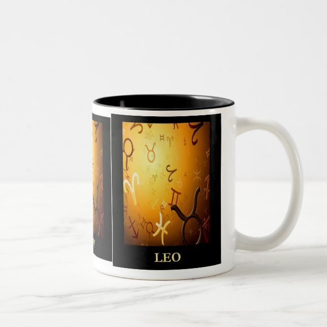 LÖWE-ASTROLOGIE-TASSE ZWEIFARBIGE TASSE (Rechts)