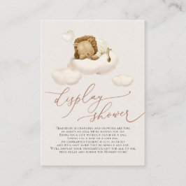 Löwe auf der Cloud-Display-Dusche Begleitkarte