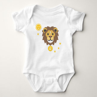 Löwe-Babybodysuit Löwen lächelnder - Baby Strampler