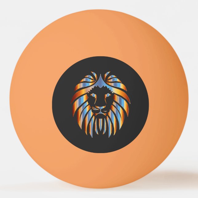 Löwe, Big Cat, chromatisches Design, Tischtennisball (Vorderseite)