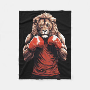 Löwe Boxer Boxen Mixed Martial Arts Kickboxen Fleecedecke