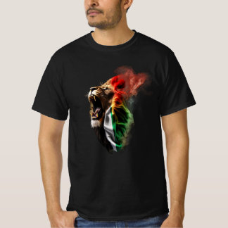 Löwe bricht aus südafrikanischer Flagge T-Shirt