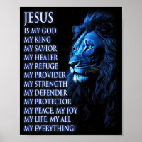 Löwe Christlicher Jesus Ist Mein König, Gott, Herr