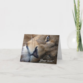 Löwe danken Ihnen zu kardieren Dankeskarte