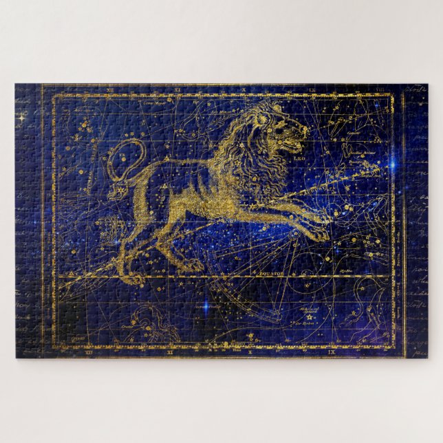 Löwe das Löwe-Sternbild-Puzzle (Horizontal)