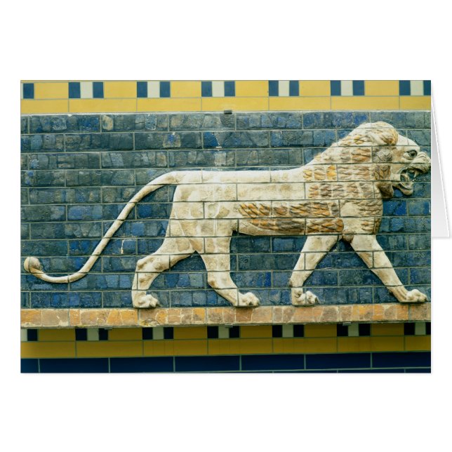 Löwe, der Ishtar darstellt (Vorderseite (Horizontal))