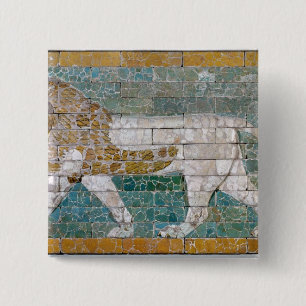 Löwe, der Ishtar darstellt Button