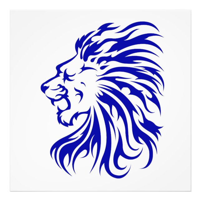 Löwe der König des Dschungels,Löwenliebensgeschenk Fotodruck (Vorne)