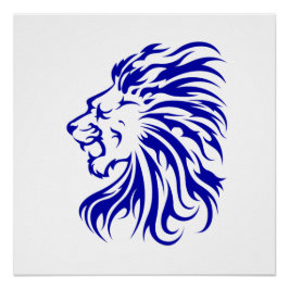Löwe der König des Dschungels,Löwenliebensgeschenk Poster