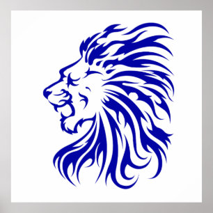 Löwe der König des Dschungels,Löwenliebensgeschenk Poster