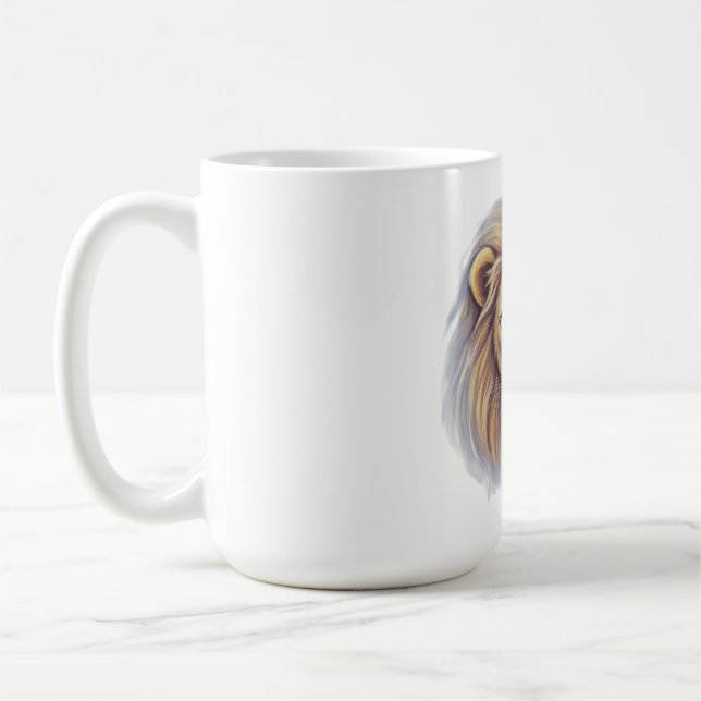 Löwe. Der König Kaffeetasse (Links)