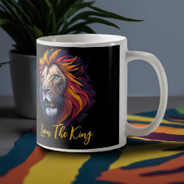 Löwe der König Zweifarbige Tasse