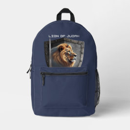 Löwe des Christlichen Rüstungsakkus von Juda Bedruckter Rucksack