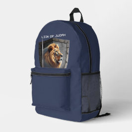 Löwe des Christlichen Rüstungsakkus von Juda Bedruckter Rucksack