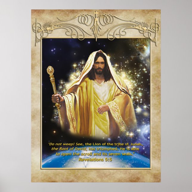 Löwe des Stammes Judah Poster (Vorne)