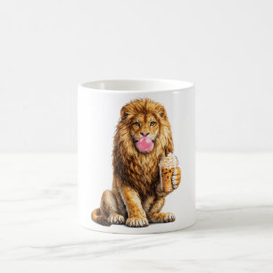 Löwe Eiscafé Kaugummi Trend Tier Kaffeetasse