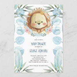 Löwe Es ist eine Boy Baby Shower Einladung