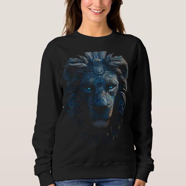 Löwe Fantasy Tier Zoo Löwe Sweatshirt (Vorderseite)