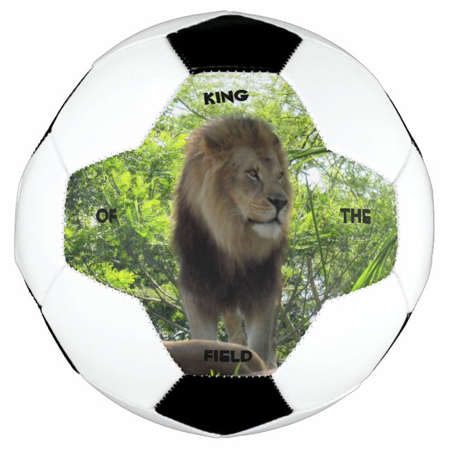 Löwe - Feldkönig - Fußballball Fußball (Vorderseite)