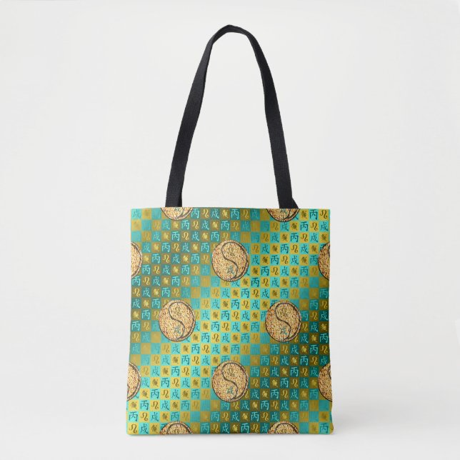 Löwe & Feuerhund Tasche (Vorderseite)