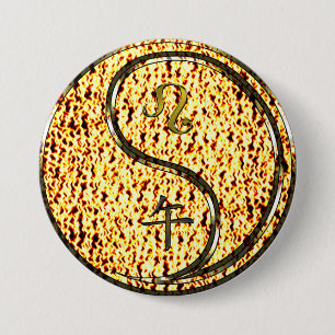 Löwe & Feuerpferd Button