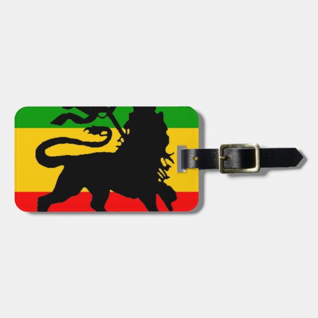 Löwe-Flagge Gepäckanhänger (Vorderseite horizontal)