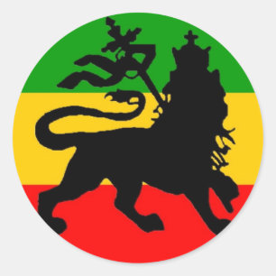 Löwe-Flagge Runder Aufkleber