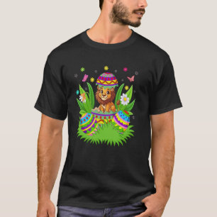 Löwe Frohe Ostern Hase Eiersuche Löwe Ostern T-Shirt