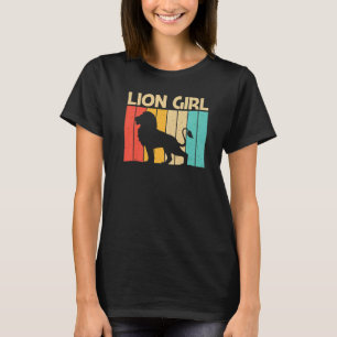 Löwe Für Mädchen Frauen Löwe Dschungel Safari Tier T-Shirt