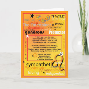 LÖWE-GEBURTSTAG KARTE