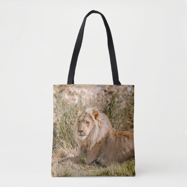 LÖWE IM GRAS TASCHE (Vorderseite)