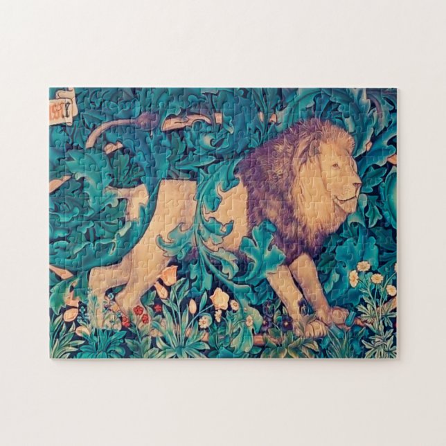 Löwe im Wald, William Morris (Horizontal)
