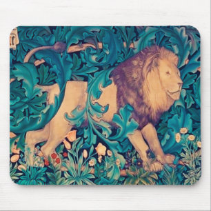 Löwe im Wald, William Morris Mousepad