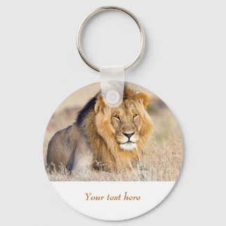Löwe in Afrika Wildtiere Big Cat personalisierter  Schlüsselanhänger