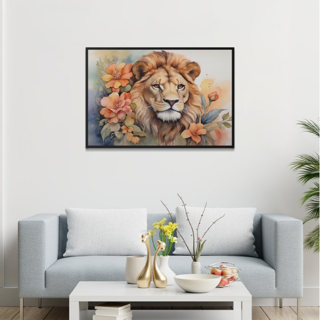 Löwe in Bloom Fine Serene Wild Animal Poster (Von Creator hochgeladen)